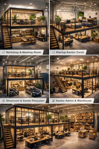 Mezzanine Ruang Kantor di Koja